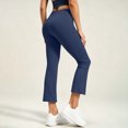 thumbnail image 4 of JOANKDMI High Waisted Bootcut Yoga Pants for Women Tummy Control Cropped Flare Leggings Athletic Workout Activewear Stretch Trousers for Gym Running Everyday Wear, 4 of 5