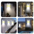 thumbnail image 6 of HuiXinOu Solar Motion Sensor Wall Lights Waterproof Solar Powered Courtyard Lighting with 3 Lighting Modes for Decks Fence Garage Barn Patio Yard Outdoor Decor, 6 of 8