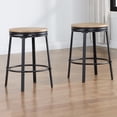 thumbnail image 2 of Steve Silver Magnoli 5-Piece Counter Dining Set in Brown/Black, 2 of 7