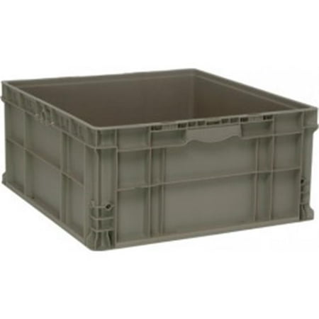 containers straight storage gray shipping quantum hgt walled stacker totes container bins 22in 11in 24in duty heavy zoom quick info