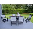 thumbnail image 2 of LuXeo Tuscany Gray Woven  Rattan Dining Set-7 Piece, 2 of 6