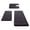 Black, variant on Colorful Stylish 3-Piece Memory Foam Bathroom Rug Set, Ultra Soft Absorbent Non-Slip Bath Mat, Washable Durable Floor Mats for Bathroom, Shower, Tub, Laundry Room and Vanity Decor