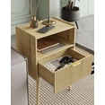 thumbnail image 4 of Mesa de Noche Veegle con Cajón y Estante en Roble Amarillo, 4 of 7