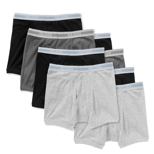 Gildan Gildan Mens Boxer Briefs Premium 100 Cotton Comfort Plush