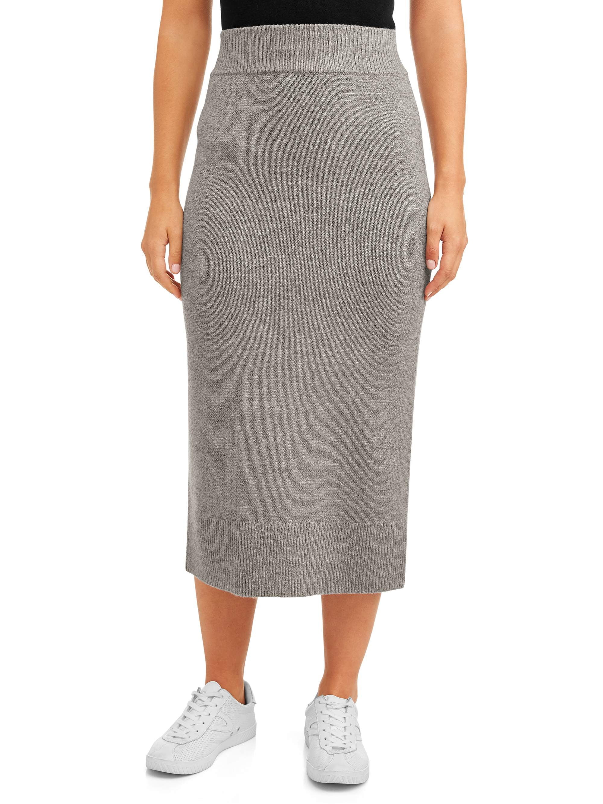 Time and Tru Women's Sweater Skirt - Walmart.com