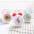thumbnail image 3 of Kids Alram Cartoon Clocks Small Fresh Alarm Round Novel Desktop Metal Ring The Bell Child Student, 3 of 5