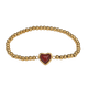 thumbnail image 1 of LuckyLy Pulseras Mujer Oro 14k con Piedras Naturales, Brazalete de Acero Inoxidable con Baño Oro 14k – Joyería ideal como Regalos para Mujer San Valentín y Regalos para Mamá Navidad, rojo Unitalla, 1 of 7