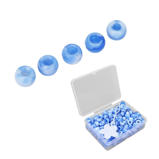 Beads Kit, Candy Color DIY Jewelry Making Beads Hair Beads for Bracelet Necklace Crafts Making for Bracelet Making Kit Multicolor Bulk Beads for Arts Crafts Jewelry Makin