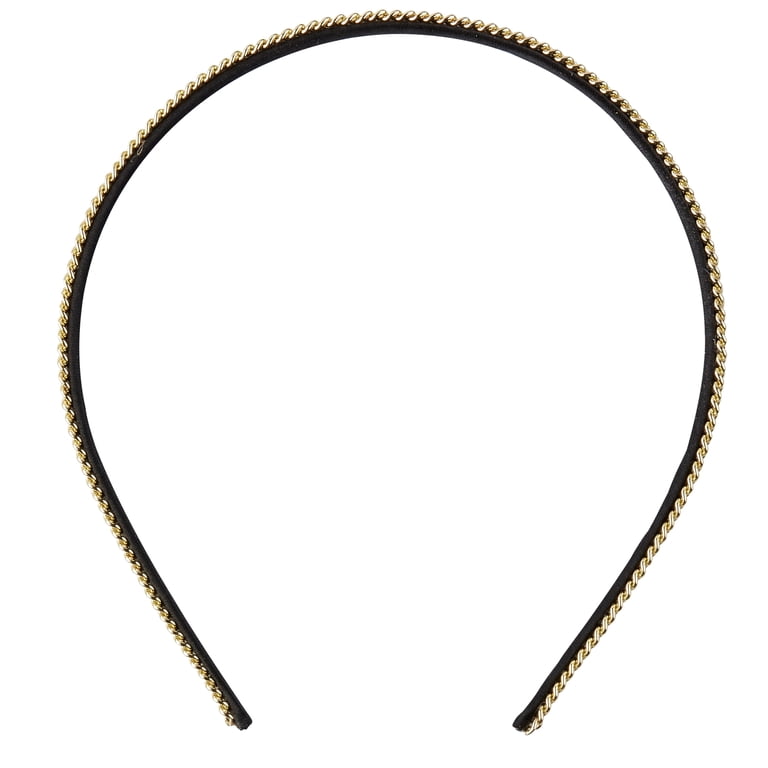 Tayshia by Scunci Thin Plastic Comfort Headband, Metal Chain  display picture 1