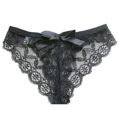 

Women S Lace Panties Crotchless Deisgn Transparent Perspective Thong Erotic Lingerie Fashion G-String New