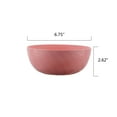 thumbnail image 6 of Mainstays - Pink Round Plastic Cereal Bowl, Wavy Checkered Etched, 38-Ounce, 6 of 6