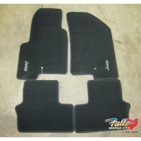 2014-2016 Jeep Compass/Patriot Front & Rear Black Carpeted Floor Mats ...