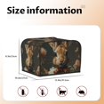 thumbnail image 4 of KLL Palatial Style Flower Rabbit Print 4 Slice Toaster Dust Covers Kitchen Small Appliance Cover with 2 Pockets,Can hold Jam Spreader Knife & Toaster Tongs (12.4 x 10.6 x 8.2), 4 of 6