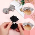 thumbnail image 3 of 1 Pair Bow Shoe Clips Bowknot Rhinestone Shoe Clip Crystal AB Rhinestone Shoe Buckles Detachable Shining Shoes Decorations Jewelry Shoe Clips for Bridal Shoes High Heels Gift for Woman, 3 of 7