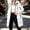 White, variant on IUYRTFE Women's Long Hooded Puffer Vest with High Collar and Zipper Front Quilted Winter Coat with Pockets