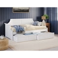 thumbnail image 2 of AFI Cambridge Twin Wood Daybed with Set of 2 Drawers in White, 2 of 5