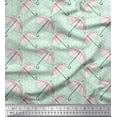 thumbnail image 1 of Soimoi Poly Georgette Fabric Dot & Umbrella Fashion Printed Craft Fabric by the Yard 42 Inch Wide, 1 of 3