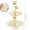 Khaki, variant on 2 Tier Serving Tray, 2 Tier Cupcake Serving Stand for Tea Party, Multi Layer Candy Plates for Fruit Desserts, 11.42x8.07 Inch
