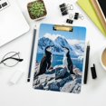 thumbnail image 7 of FMSHPON Chinstrap Penguin Clipboard Hardboard Wood Nursing Clip Board and Pull for Standard A4 Letter 13x9 inches, 7 of 7