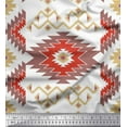 thumbnail image 1 of Soimoi Silk Fabric Aztec Kilim Print Fabric by The Yard 42 Inch Wide, 1 of 1