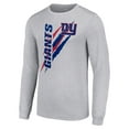 thumbnail image 2 of Men's Starter  Heather Gray New York Giants Color Scratch Long Sleeve T-Shirt, 2 of 3