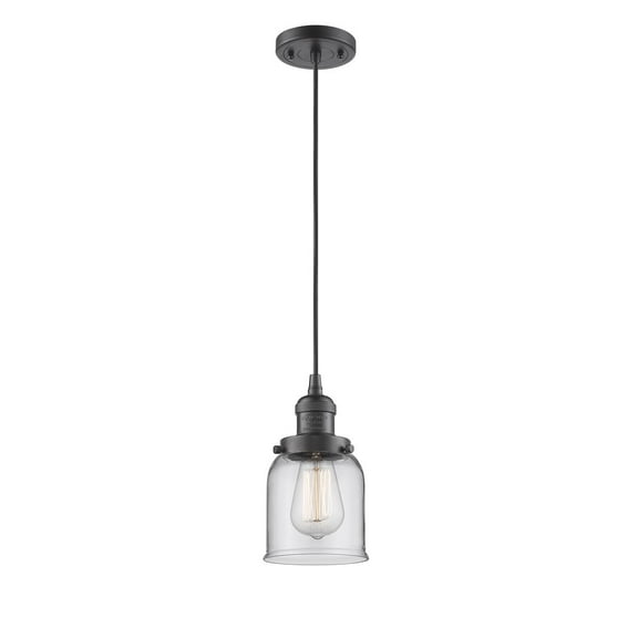 Innovations 1-LT LED Small Bell 5" Mini Pendant - Oil Rubbed Bronze - 201C-OB-G52-LED