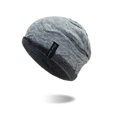 thumbnail image 1 of Gorro de lana de punto cálido de terciopelo para hombre, gorro estilo jersey coreano para exteriores para otoño e invierno, 1 of 5