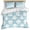 Blue, variant on 3 Piece White Teal Daisy Duvet Cover Set Full Size, Microfiber Comforter/Quilt Cover with Corner Ties and 2 Pillowcases, Spring Summer Floral Farmhouse All Season Soft Bedding with Zipper Closure