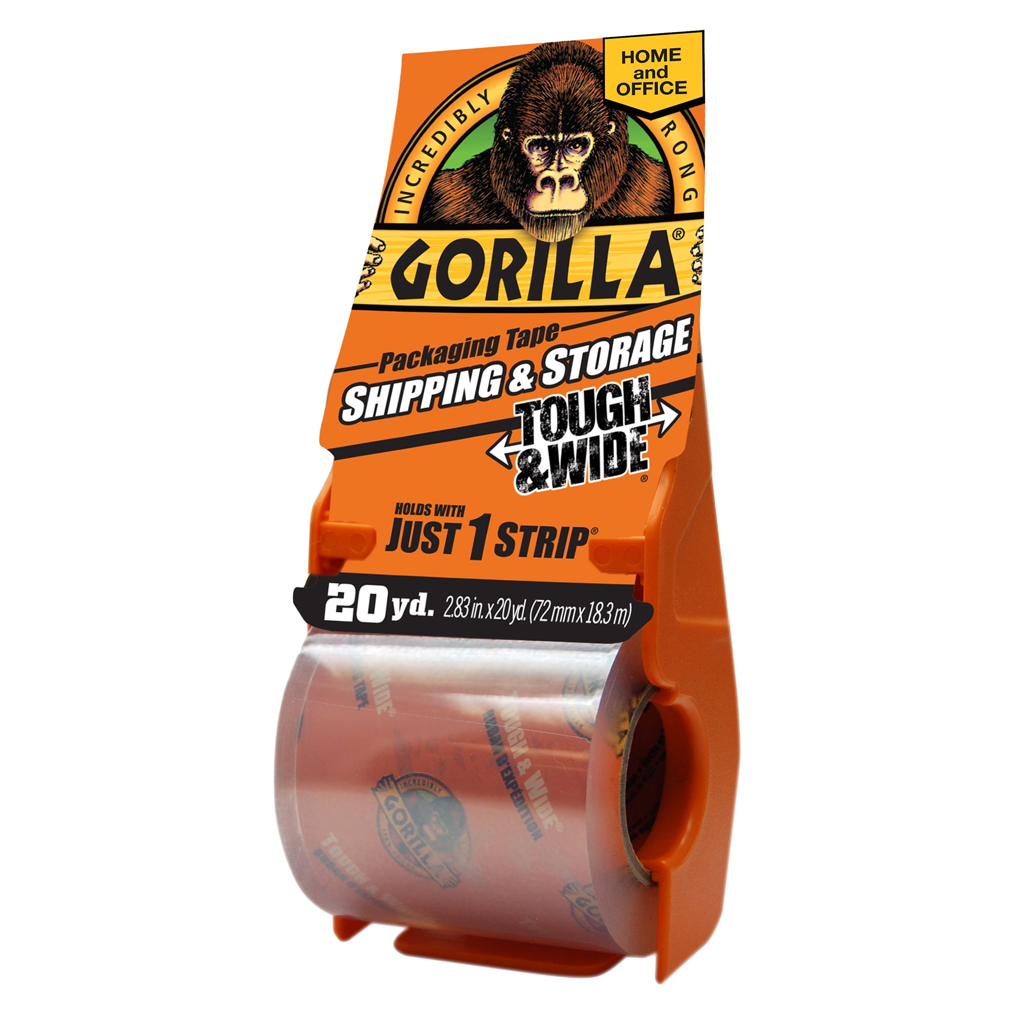 1-Pack Gorilla 6042502 Large Core Packaging Tape Clear 