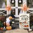 thumbnail image 2 of diyeu Happy Halloween Garden Flag 12x18 Inch Double Sided Outside, Ghost Jack-o''-lantern Boo Yard Outdoor Decorative Flag, 2 of 6