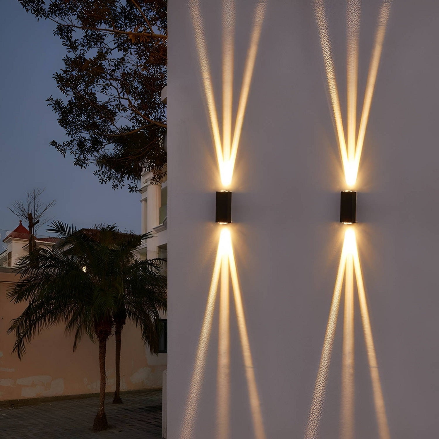 LED Waterproof Outdoor Beam Wall Light,Outdoor Landscape Lights, Minimalist Style Garden Patio Back Yard Front Door Wall Lamp