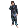 thumbnail image 5 of Soft Big Kids Onesie Pajamas Cozy Loose-Fit Jumpsuits for kids with Pockets for Christmas Lounge & Play Blue-purple and Cyan Butterflies, 5 of 8