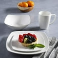 thumbnail image 5 of Gibson Home Everyday Square 16 Piece Porcelain Dinnerware Set - White, 5 of 6