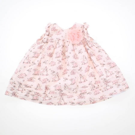 

Pre-owned Pippa & Julie Girls Pink Animals Dress size: 6-9 Months