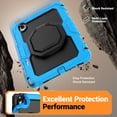 thumbnail image 5 of for Samsung Galaxy Tab S11 Case 11 inch, 360 Rotating Shockproof Cover with Stand, Handle, Shoulder Strap (SM-X730/X736B), Sky Blue, 5 of 7