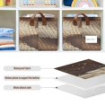 thumbnail image 6 of Waterproof Foldable Storage Basket Medium, Metal Frame & Hollow Board Support, for Clothes and Toy Organization Brown Snake Skin Pattern, 6 of 8