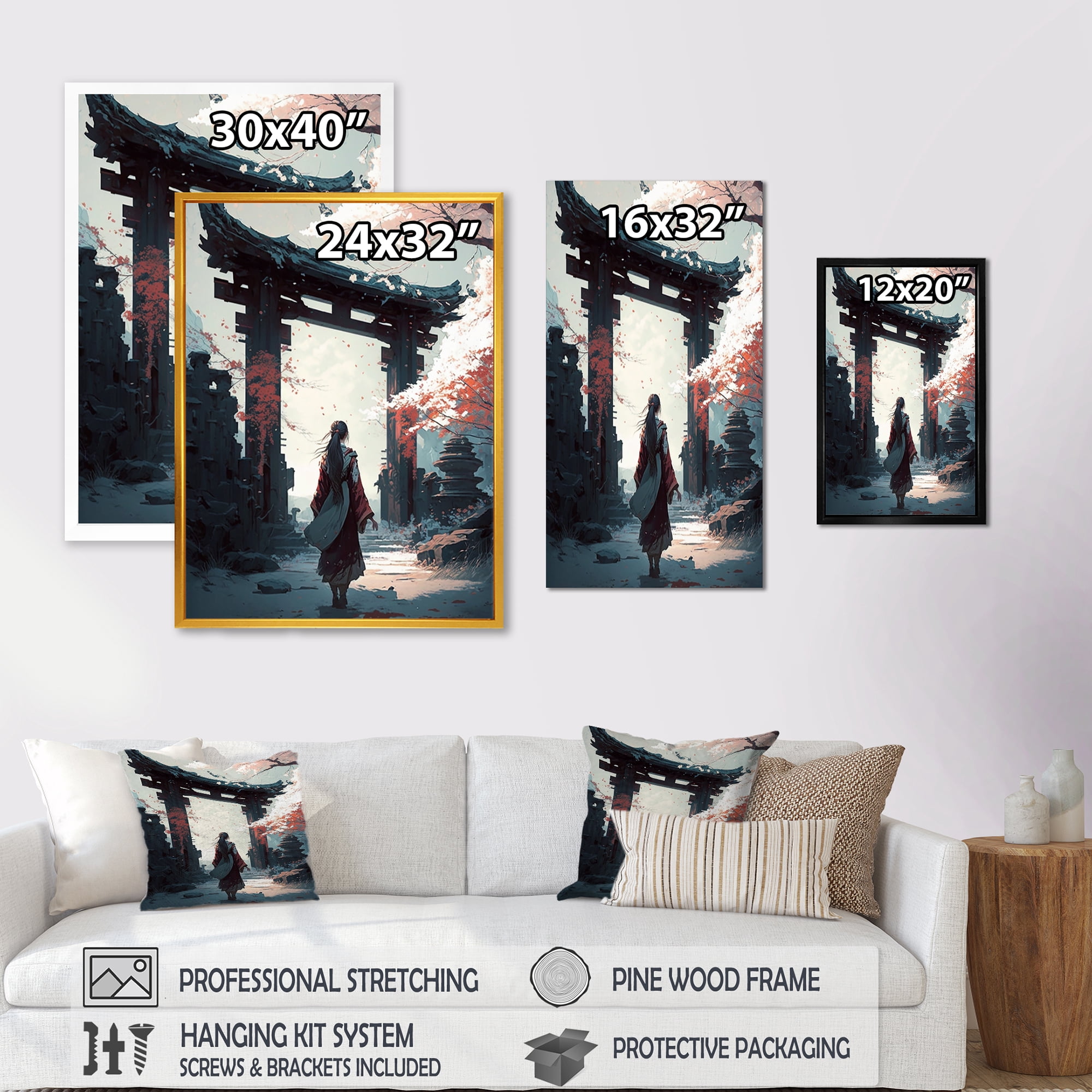 Designart Architectural City Landscape III Canvas Wall Art