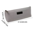 thumbnail image 2 of Estuche De Lona Para Lápices Estuche para lápices de lona de color liso, caja de papelería con gran capacidad para estudiantes y profesionales (gris) Rkxzt, 2 of 9