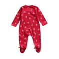 thumbnail image 6 of Qiylii Baby Christmas Romper, Snowflake Deer Embroidery V-Neck Long Sleeve Jumpsuit, 6 of 7