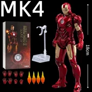 Original ZD Toys 1:10 Iron Man Action Figure 18cm Mark3 Tony Stark War armor Model collecting toys