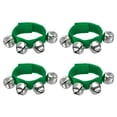 thumbnail image 1 of Unique Bargains 4 Pcs Clochettes de Poignet, Clochettes à Grelots Clochettes de Cheville Instruments de Percussion Rythme Musical pour Fête Noël, Vert, 1 of 5