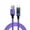 Purple, variant on USB A to Type C Power Cable with Real Time Charging Display for Electronics