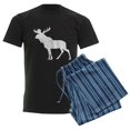 thumbnail image 6 of CafePress - MOOSE Men's Dark Pajamas - Men's Dark Loose Fit Cotton Pajama Set, 6 of 7