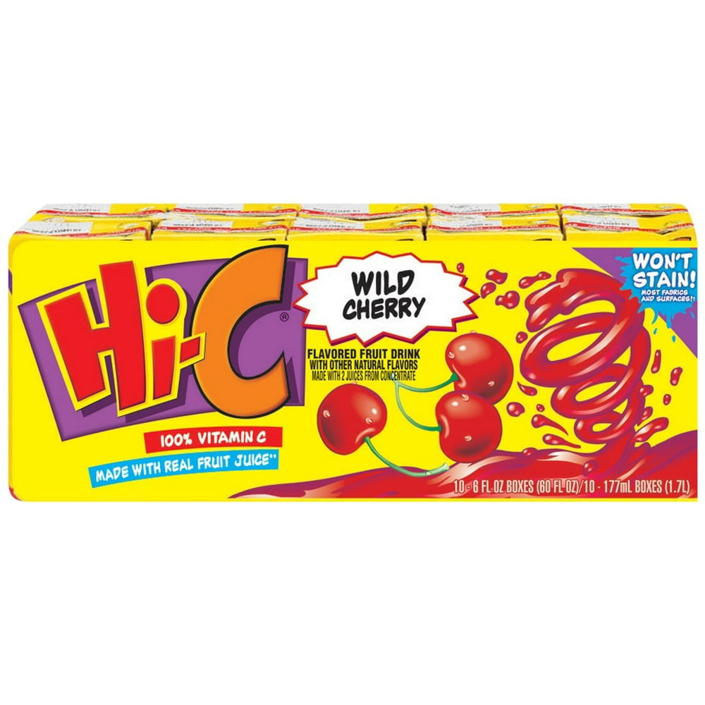 HiC Wild Cherry Juice , 10 CT (Pack of 4)