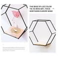 thumbnail image 4 of Estantes de pared hexagonales negros de hierro para almacenamiento en la cocina, el baño, la sala de estar y la oficina, perfectos para exhibir plantas y libros, juego de 3, 4 of 6
