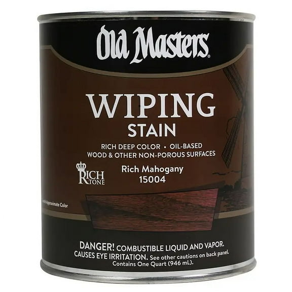 qt Old Masters 15004 Rich Mahogany Old Masters Oil-Based Wiping Stain