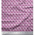 thumbnail image 1 of Soimoi Rayon Fabric Flower Artistic Printed Fabric 1 Yard 42 Inch Wide, 1 of 3