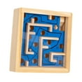 thumbnail image 2 of yotijay Wooden Labyrinth Board Game Activity Board Develop Fine Motor Skills Educational Blue, 2 of 9