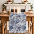thumbnail image 2 of Table Runner 60 Inches Long for Kitchen Dining, Blue Floral Dresser Scarf Farmhouse, Dining Table Decorations for Wedding/Parties, Spring Botanical Flowers Leaves Vintage 13 x 60 In, 2 of 8