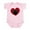 Petal Pink, variant on CafePress - Pug Love Baby Light Bodysuit - Baby Light Bodysuit, Size Newborn - 24 Months